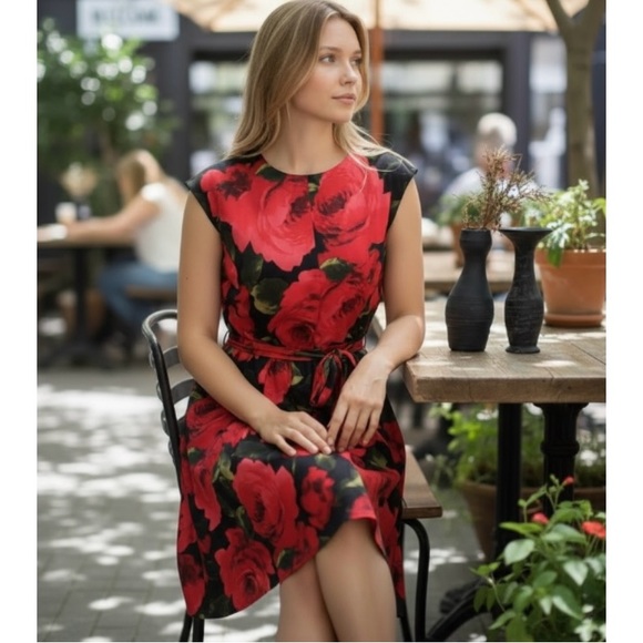 Shelby & Palmer Sleeveless Floral Dress - Picture 7 of 15